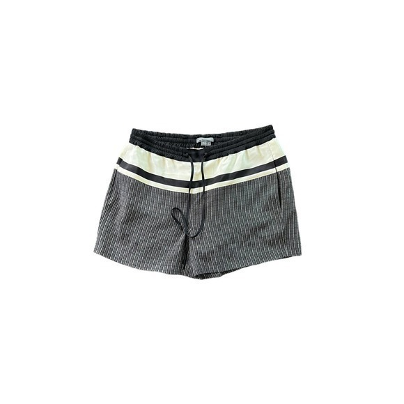 Vince Mixed Stripe Print Silk Shorts‎ NEW Size S - Picture 1 of 6